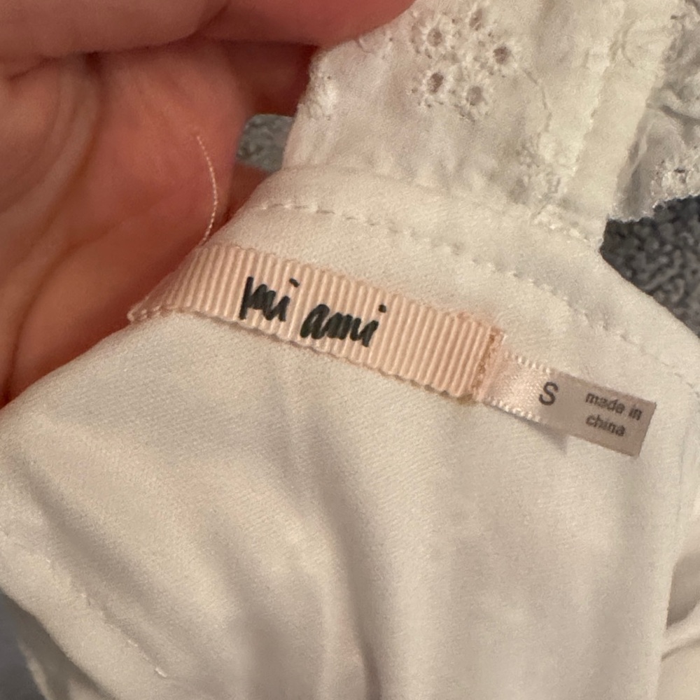 White Ruffle Romper - Picture 3 of 3